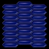 Płytki ceramiczne - Mozaika Sorrento cobalt glossy 28,2x30,2 Manufaktura Parczówek - miniaturka - grafika 1