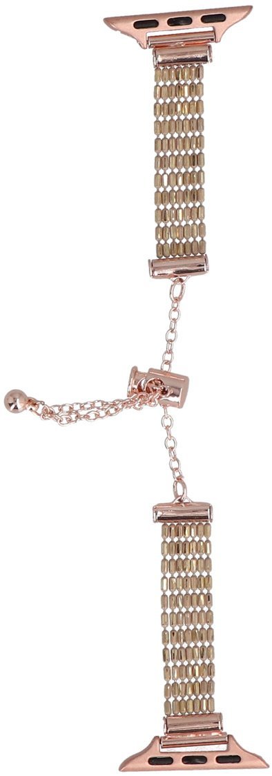 GlacierX bransoleta do smartwatcha Slider Clasp Multi Row Bracelet Gold Cappuccino do Apple Watch 38/40/41mm Złota Cappucino