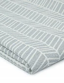 Obrusy i serwetki - OBRUS OGRODOWY PLAMOODPORNY SZARY 130x160cm WODOODPORNY NA TARAS BALKON DO JADALNI - miniaturka - grafika 1