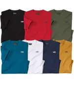 Koszulki męskie - Zestaw 7 koszulek Atlas Mężczyzna Atlas For Men - Kolor : Granatowy - Rozmiar : 4XL - miniaturka - grafika 1