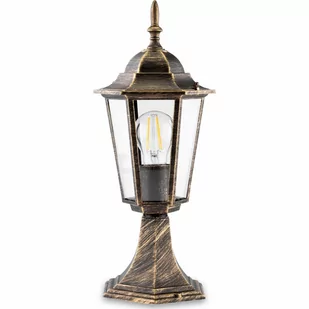 Lampa Ogrodowa Zewnętrzny E27 Niski Słupek Latarnia 40Cm Patyna Bellis Lumiled - Lampy ogrodowe Lampa Ogrodowa Zewnętrzny E27 Niski Słupek Latarnia 40Cm Patyna Bellis Lumiled - Lampy ogrodowe - miniaturka - grafika 1