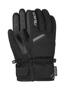 Reusch Damskie rękawiczki Coral R-TEX® XT z wodoodporną membraną funkcyjną czarno-czarny melanż, 7,5 - Rękawiczki - miniaturka - grafika 1