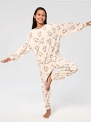 Piżamy dla dziewczynek - Sinsay - Piżama dwuczęściowa ze wzorem - kremowy - miniaturka - grafika 1