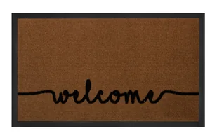 HANSE Home Hanse Home Cozy Welcome wycieraczka zatrzymująca brud, wycieraczka z poliamidu, jasnobrązowa antracyt 45 x 75 - Wycieraczki - miniaturka - grafika 1