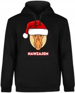 Bluzy męskie - Bluza Męska Czarna Świąteczna Na Prezent Janusz Nosacz Z Nadrukiem R-Xxl Model A477 - miniaturka - grafika 1