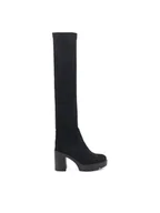 Kozaki damskie - DeeZee Kozaki WS19343-01 Czarny - miniaturka - grafika 1