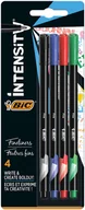 Cienkopisy - BIC BIC, cienkopisy, Intensity Fine, 4 kolory - miniaturka - grafika 1