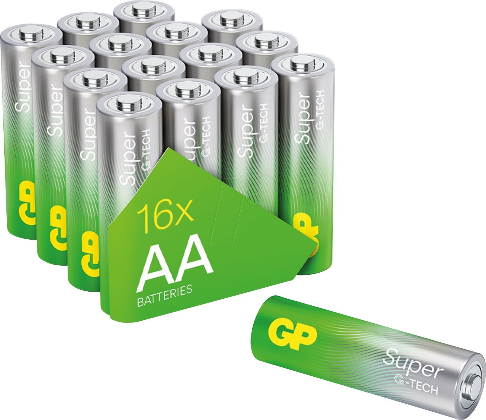 GP 1x16 GP Super Alkaline 1,5V AA Mignon LR06 Rel.03015AETA-S16