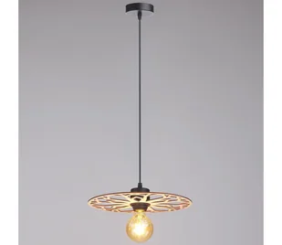 Żyrandol na lince FALCO 1xE27/60W/230V śr. 30 cm beżowy - Lampy sufitowe - miniaturka - grafika 1