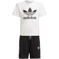 Kombinezony dla dzieci - Koszulka + spodenki komplet dziecięcy Adidas bawełniany-104 - miniaturka - grafika 1
