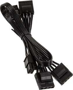 Kolink Molex x4 - PCIe 6-pin, 0.75m, Czarny KL-CPL-MXC - Kable komputerowe i do monitorów - miniaturka - grafika 1