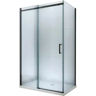 Kabiny prysznicowe - Mexen Omega kabina prysznicowa rozsuwana 100x80 cm, transparent, czarny - 825-100-080-70-00 - miniaturka - grafika 1