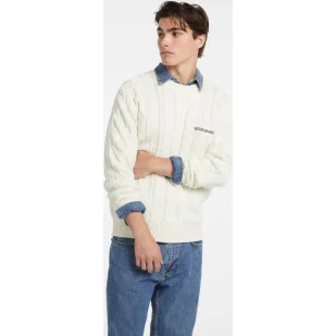 Guess Jeans Sweter | Regular Fit | z dodatkiem wełny - Swetry męskie - miniaturka - grafika 1