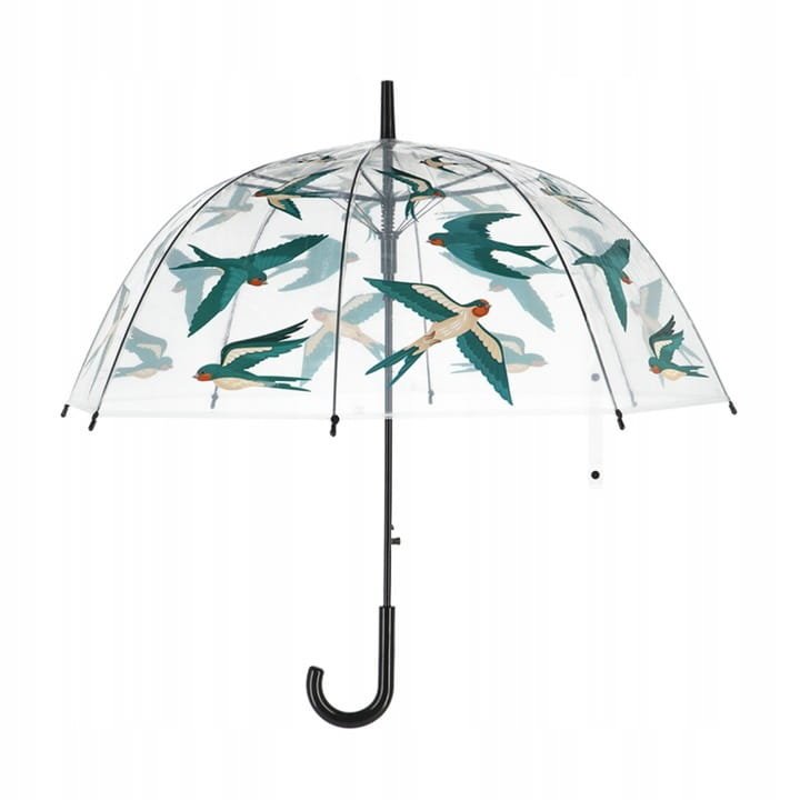 parasolka przezroczysta - JASKÓŁKI, PTAK, parasol