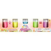 Masy plastyczne - Masa plastyczna 5 kolorów brokat tuba MEGA CREATIVE 482680 - miniaturka - grafika 1