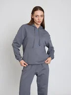 Bluzy damskie - BGN Bluza w kolorze szarym - miniaturka - grafika 1