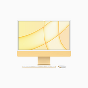 Zestawy komputerowe - Apple iMac 24" 4,5K Retina M1 8-core CPU + 8-core GPU / 8GB / 512GB SSD / Gigabit Ethernet / Żółty (Yellow) - 2021 - miniaturka - grafika 1