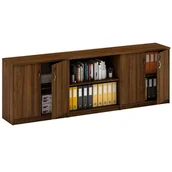 Zestawy mebli biurowych - B2B Partner Zestaw szaf MIRELLI, Typ I - orzech 437535 - miniaturka - grafika 1