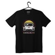 Odzież do sportów motorowych - Czarny T-shirt koszulka HONDA CIVIC FK7-S - miniaturka - grafika 1