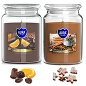 Świece - Świece Zapachowe Święta Świeczki 2X Świeca Zestaw Prezent Korzenne Xxl 200H - miniaturka - grafika 1