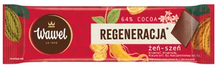 Baton MINIczekolada Gorzka 64% z Żeń-szeń Regeneracja Wawel 20g - Batoniki - miniaturka - grafika 1