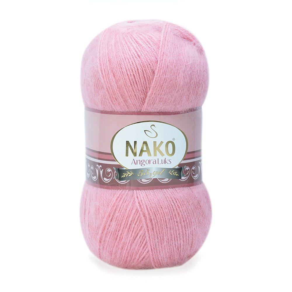 Włóczka NAKO ANGORA LUKS 100g kolor: 10325 / róż