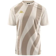 Koszulki męskie - Kappa Player Gaboupre Wygodna i stylowa koszulka techniczna, kolor szary biały kap i szara rozgrzewka, rozmiar 3XL - miniaturka - grafika 1