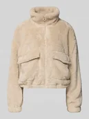 Kurtki damskie - Kurtka z polaru o luźnym kroju ze stójką model ‘ANNA CONTACT’ - miniaturka - grafika 1