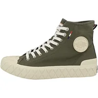 Sneakersy damskie - Palladium Sneakersy dla dorosłych, uniseks Mid Palla ACE CVS Mid, Olive Night 77015 325, 44.5 EU - miniaturka - grafika 1