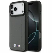 Etui i futerały do telefonów - Etui BMW M Quilted Logo MagSafe do iPhone 17 Pro Max antracyt - miniaturka - grafika 1