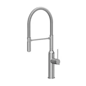 Baterie kuchenne - QUADRON Bateria zlewozmywakowa stalowa MARYLIN Q LINE z wyciąganą wylewką kolor stal szczotkowana - miniaturka - grafika 1