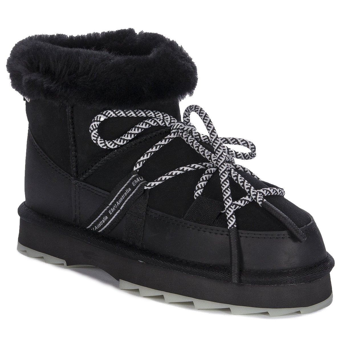 Buty EMU Australia botki damskie Blurred Micro Black-40