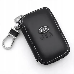SKÓRZANE ETUI na klucze KIA logo KLUCZYK samochodowy ELEGANCKI brelok - Etui na klucze - miniaturka - grafika 1