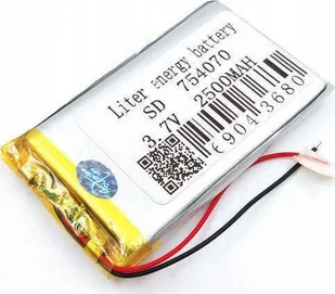 Liter Energy Battery Akumulator Li-Poly 2500mAh 3.7V 754070 - Modele zdalnie sterowane - miniaturka - grafika 1