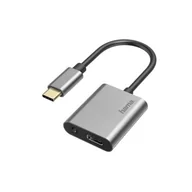 Adaptery i przejściówki - Hama USB-C USB-C+ jack 3,5 mm | - miniaturka - grafika 1