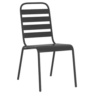 5-częściowy zestaw mebli ogrodowych, antracytowy, stal vidaXL - Meble ogrodowe - miniaturka - grafika 6