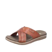 Klapki i japonki męskie - Rieker Męskie klapki 24393, brązowe, 40 EU, brązowy, 40 EU - miniaturka - grafika 1