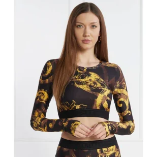 Versace Jeans Couture Top MAGLIETTA | Cropped Fit - Koszulki i topy damskie - miniaturka - grafika 1