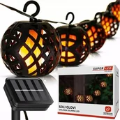 Lampy ogrodowe - Girlanda solarna LED SUPERLED Soli Glovi 5286 - miniaturka - grafika 1