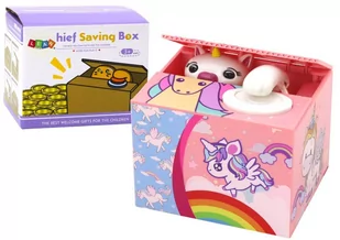 Skarbonka Jednorożec Nauka Oszczędzania Unicorn Różowy Melodia - Skarbonki - miniaturka - grafika 1
