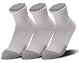 Skarpety Under Armour HeatGear BIAŁE Quarter 3-PAK - Skarpetki damskie - miniaturka - grafika 2