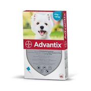 Artykuły przeciw pasożytom - Bayer Advantix - dla psów 4-10kg (4 pipety x 1ml) - miniaturka - grafika 1