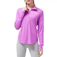 Bluzy sportowe damskie - Bluza New Balance WT23227COM - różowa - miniaturka - grafika 1