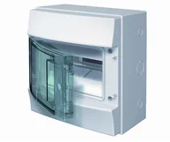 Rozdzielnie elektryczne - Obudowa MISTRAL65 drzwi przeźroczyste 8M z listwą N+PE 1SLM006501A1201 - miniaturka - grafika 1