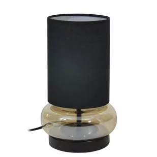Epiro lampa stołowa 1xE27 czarna/bursztynowa TB-43648-BL-AMB - Lampy stojące - miniaturka - grafika 1