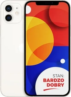 Smartfon Apple APPLE IPHONE 12 128GB WHITE | STAN BARDZO DOBRY - Telefony OUTLET - miniaturka - grafika 1
