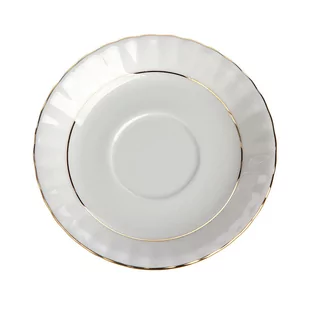 Ćmielów Spodek porcelana Chodzież Iwona Złoty Pasek 14 cm 506933 - Talerze - miniaturka - grafika 1