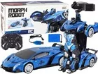 Samochód-robot transformer R/C 1:10 niebieski - Roboty dla dzieci - miniaturka - grafika 1