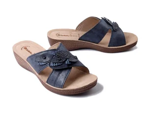 INBLU GL-63 004 granatowy, klapki damskie - Inblu - Klapki i japonki damskie - miniaturka - grafika 1