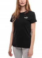 Bluzki damskie - Koszulka Damska Sportowa PUMA T-shirt Bluzka Bawełniana Czarna roz. L - miniaturka - grafika 1
